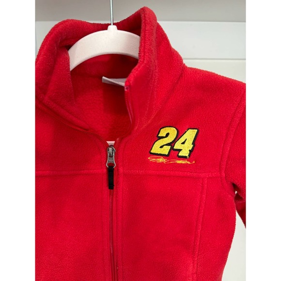 Columbia Jeff Gordon 24 Fleece Jacket Red Youth Size Small‎ (8) - Picture 2 of 10
